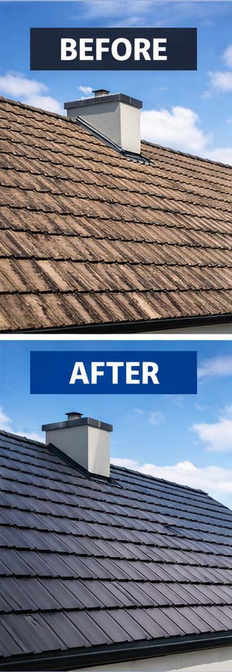 Roof repair project in Wellington